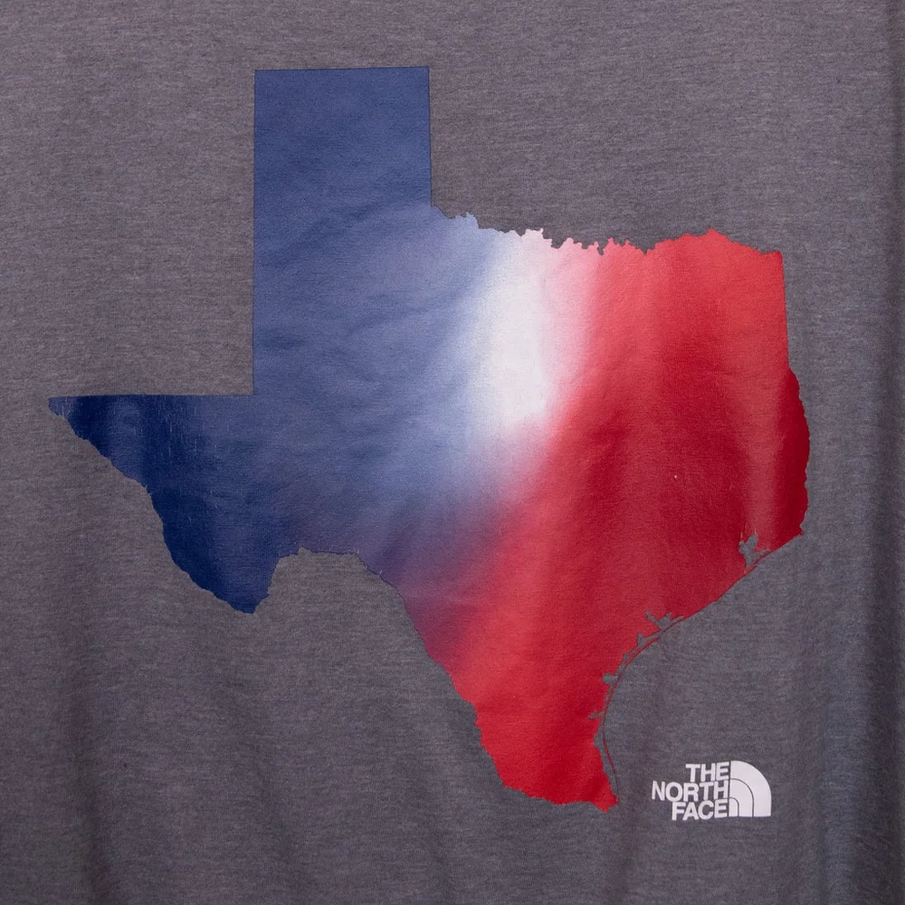 The North Face Texas graphic grey t-shirt-M
